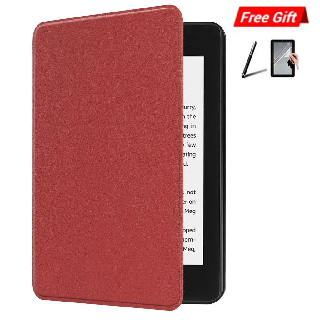 Умный чехол для нового Kindle Paperwhite 4 умный тонкий кожаный чехол для сна с откидной крышкой чехол для планшета чехол для Coque