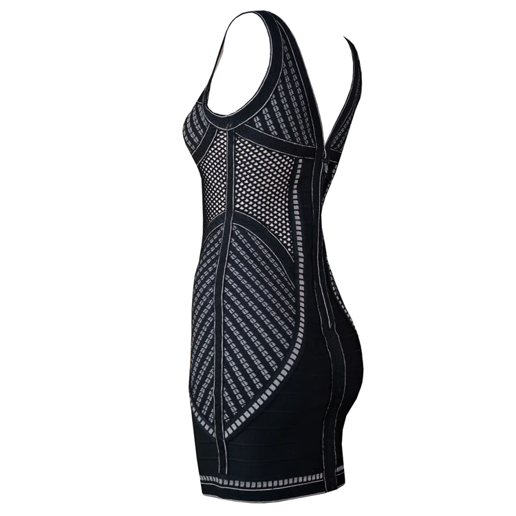 

Bustier Women White black blue v neckOff the Shoulder Sleeveless Dress Bodycon Bandage Dress Rayon dropshipping