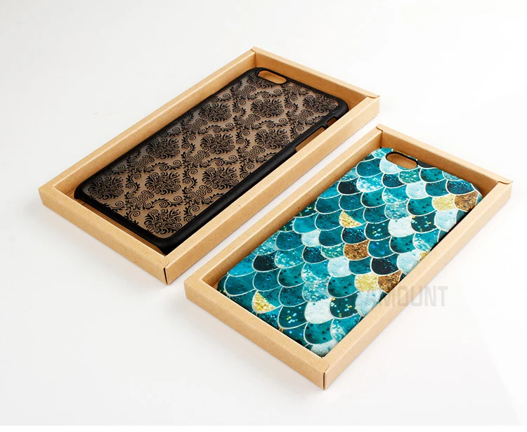 100 шт. лидер продаж универсальная черная картонная упаковочная коробка для iPhone 6 6S