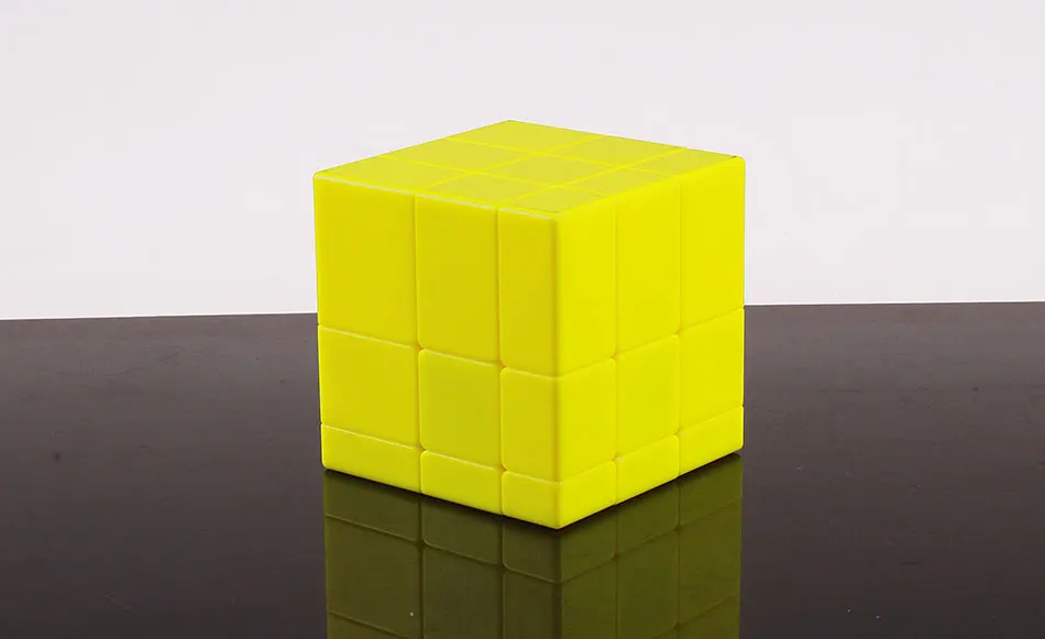 QIYI 3x3x3 Скорость магическое зеркало куб профессиональный с глянцевым покрытием желтый Stickerless головоломка твист cubo magico игрушки для детей