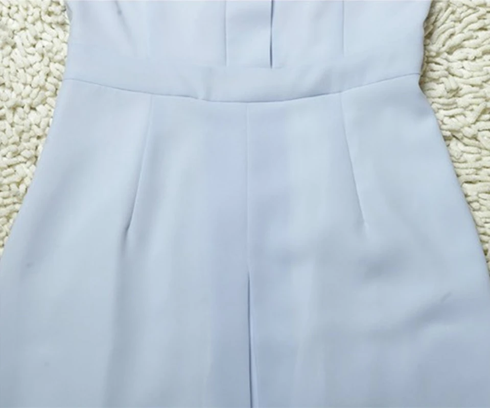 

[SALE] New summer 2018 fashion star Beckhams Victoria Slim O-neck Blue Chiffon Dress Sleeveless
