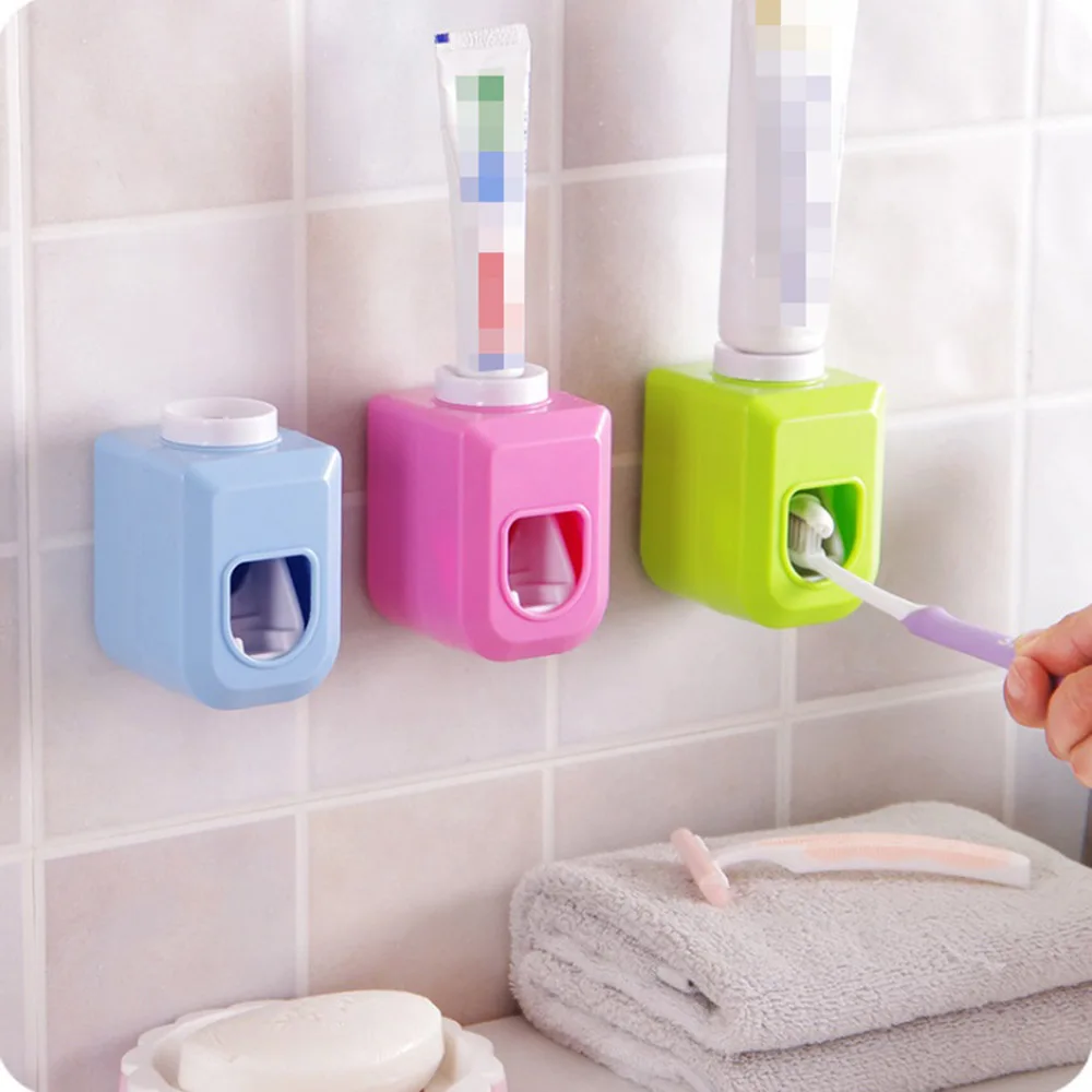 

Hands Free Automatic Squeezer Toothpaste Dispenser Adjustable Comfortable for Bathroom New