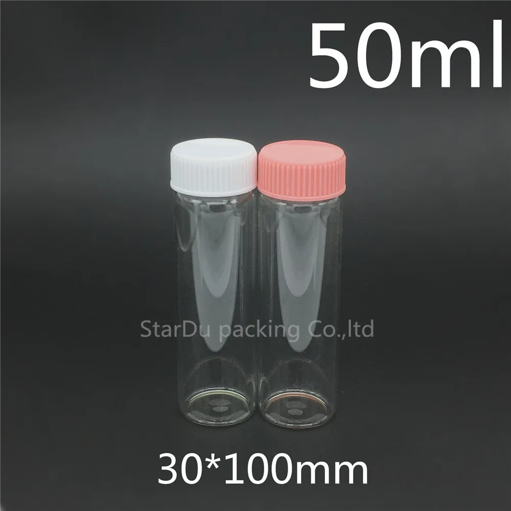 

60ml Screw Neck Glass Bottle Cap for Vinegar or Alcohol,carft/storage Candy Bottle with Plastic 15ml 25ml 40ml 50ml