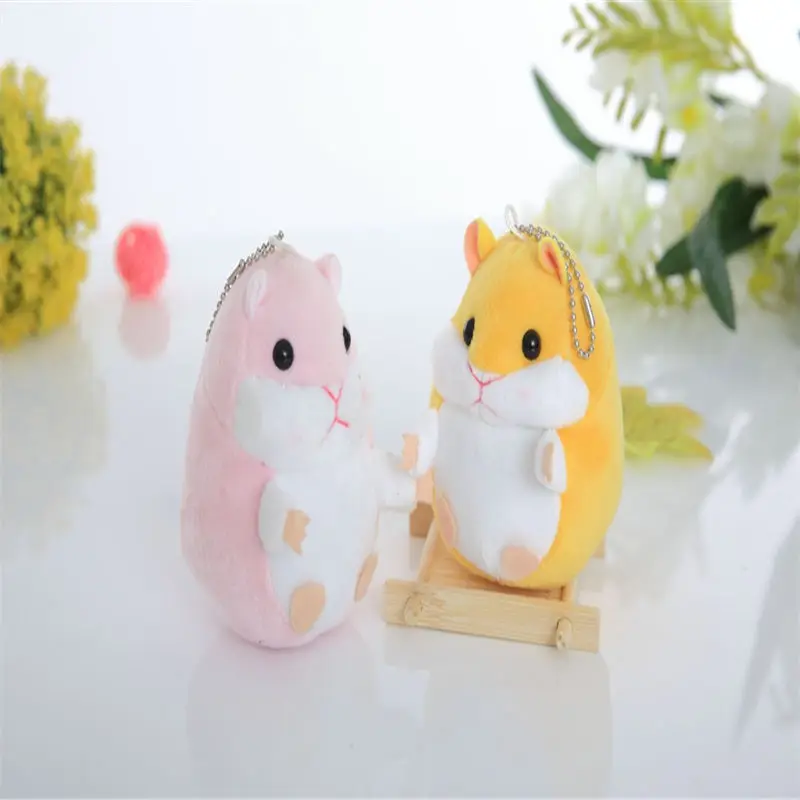

Cute Plush Hamster toys Clasp Handbag Plush toys for gift for children and ladies Decor Flower