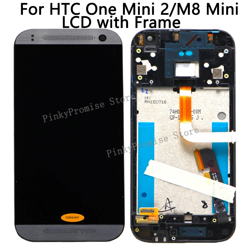 Жк дисплей для HTC One Mini 2 дигитайзер сенсорного экрана с рамкой сменный жк M8