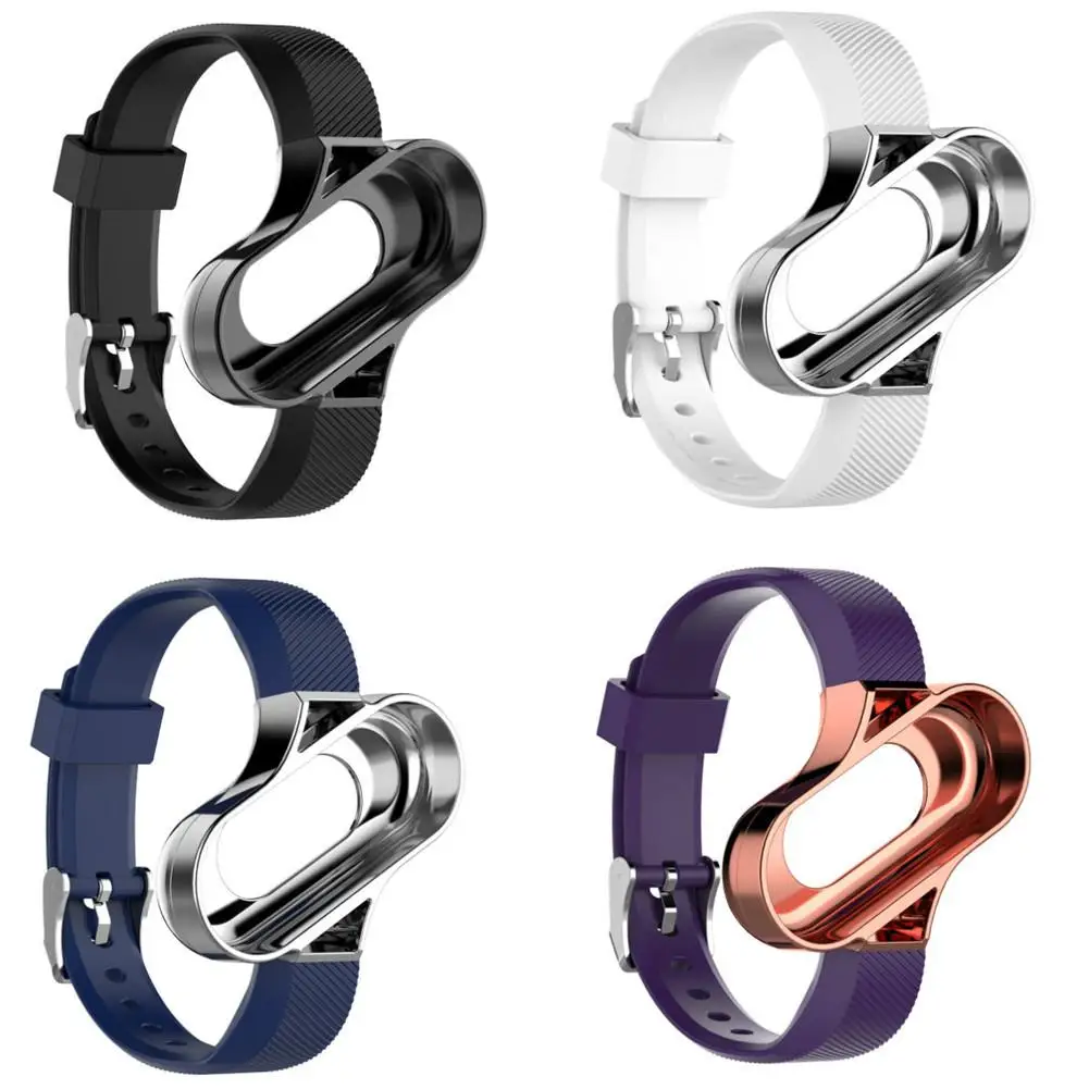 Силиконовый сменный Браслет ремешок для часов Xiaomi 4/3 MiBand 4 Mi Band 3 Аксессуары
