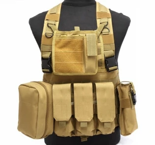 Тактический жилет военная игра битва военный Molle жилет открытый полицейский тактический жилет камуфляж военный бронежилет - Цвет: tan
