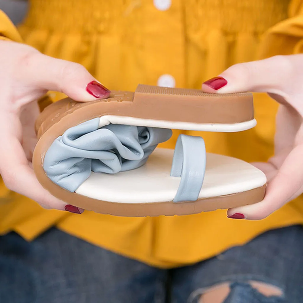 Женские летние шлепанцы chaussures femme с открытым носком одним словом на плоской