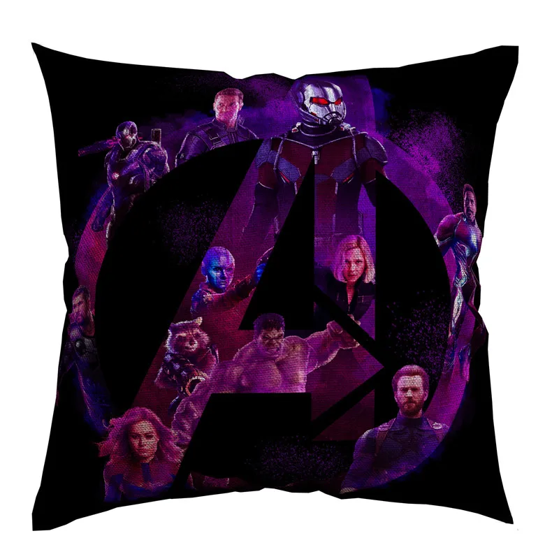Мстители конец игры фильм Marvel арт хлопок белье Наволочка 45x45 см для дивана наволочка для подушки стула домашний декор Almofada - Цвет: 4
