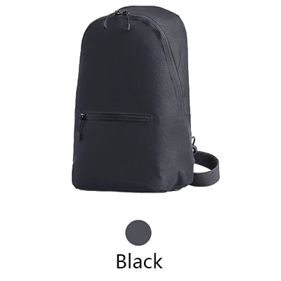 crossbody black Xiao mi рюкзак для дрона mi 11L 5 цветов уровень 4 водонепроницаемый нейлон 150 г городская повседневная спортивная рюкзаки сумки мужские и женские маленькие размеры - Цвет: crossbody black