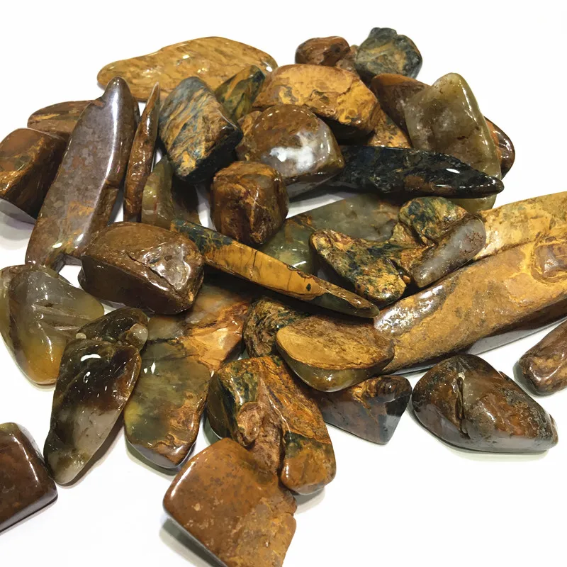 100 г натуральный полированный желтый Pietersite Tumbled драгоценный камень кристалл камень для украшения дома