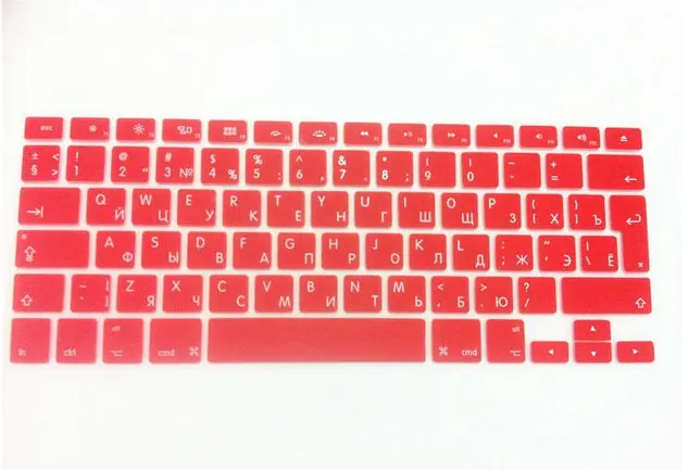 Чехол для клавиатуры на русском языке евро силиконовый чехол Apple Macbook A1297 17 3 дюйма