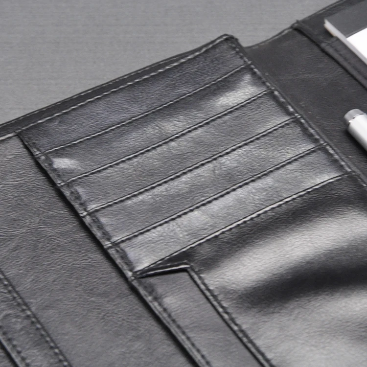 Первого уровня искусственная кожа A4 органайзеры бизнес сумка менеджера для