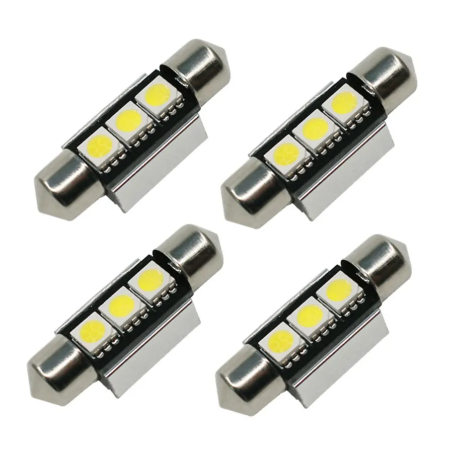 Белый CANBUS Festoon Dome C5W 36 мм 39 внутренняя лампа 3 SMD Автомобильный светодиодный
