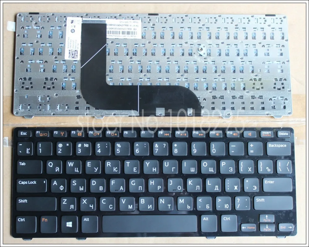 Новая русская клавиатура для ноутбука DELL Inspiron N411Z 5423 14z 14Z 3360 1618l 13Z 5323 Vostro V3360|russian