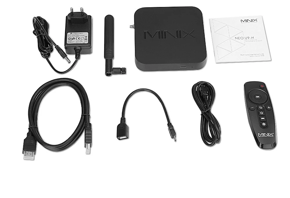 MINIX NEO U9 H Русская версия Rii mini i25 64 bit Octa Core Media Hub Android 2GB/16GB Smart TV BOX с голосовым входом