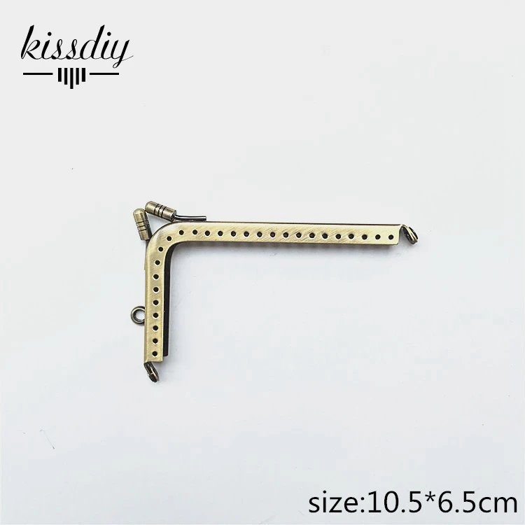 KISSDIY 4 шт./лот l образный прямоугольный металлический кошелек с винтажной ручкой