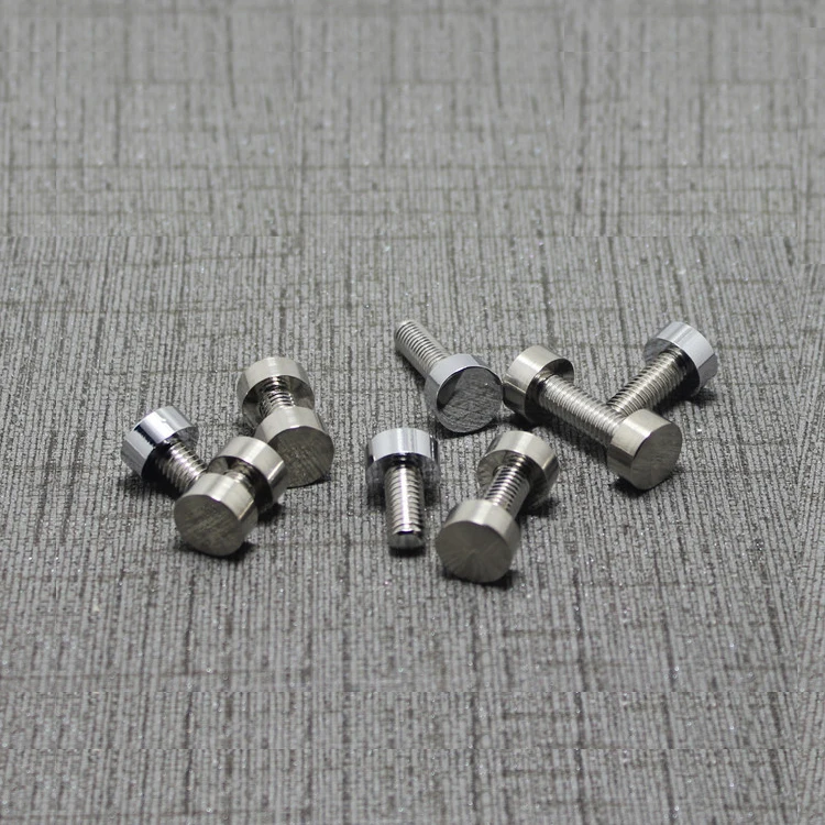 

free shipping M6 brass screw mirror nail Glass acrylic Decorative Nail household advertising screw fixed nail