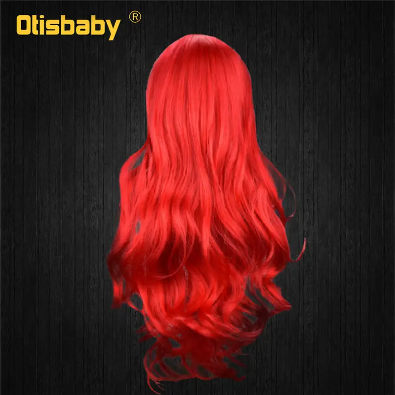 Mermaid Wig Летний купальный костюм принцессы Русалочки из 3 предметов; костюм для девочек; детское праздничное платье с ожерельем и париком; детское пляжное праздничное платье - Цвет: Mermaid Wig