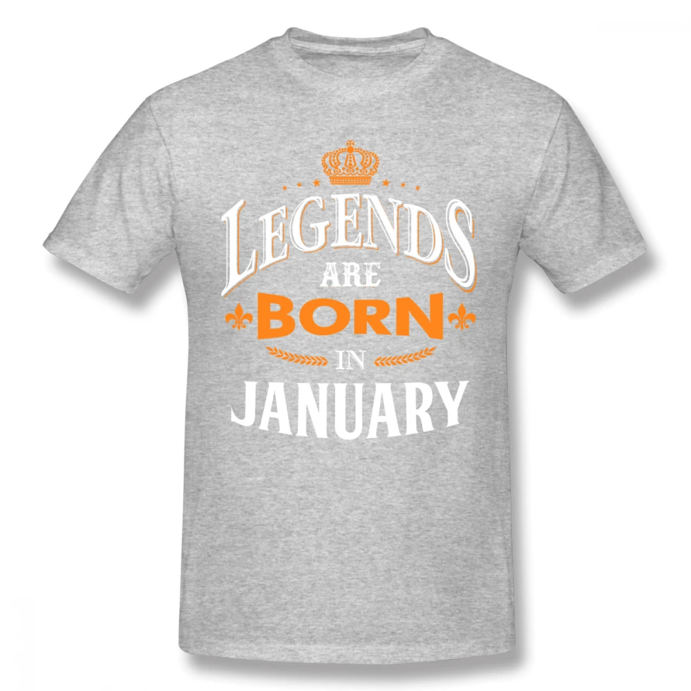 Legends Born In January футболка для мужчин плюс размер 5XL команда Camiseta|Мужские футболки| |