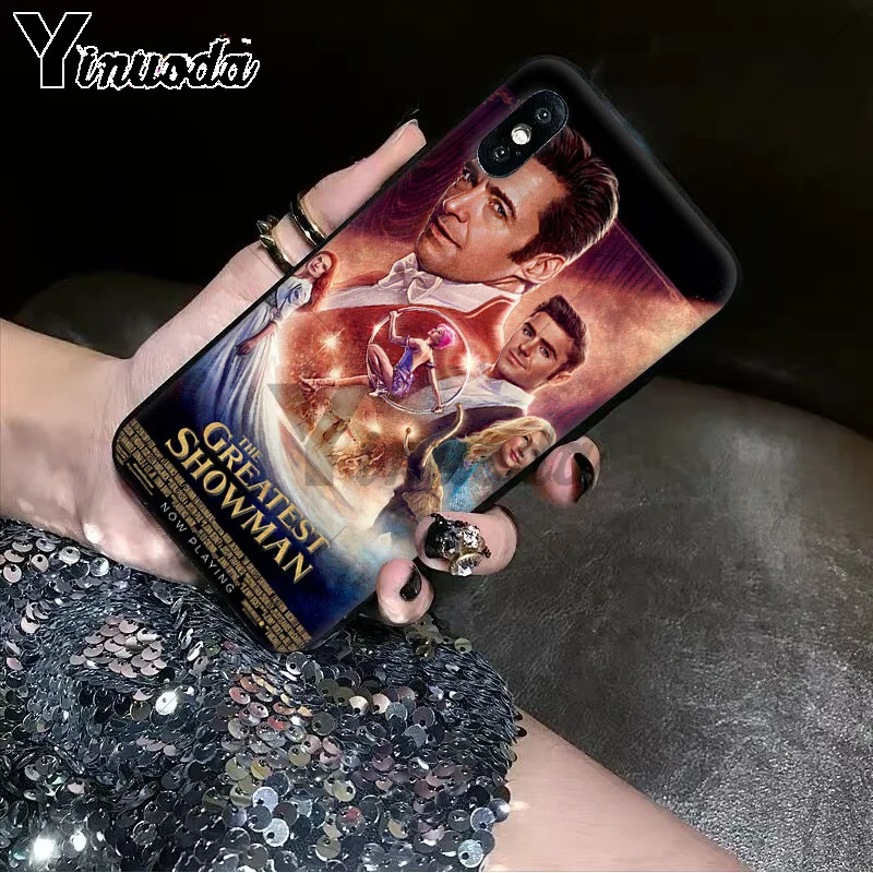 11pro MAX The Greatest Showman умный чехол черный мягкий для телефона iPhone X XS 6 6s 7 7plus 8 8Plus 5 5S SE