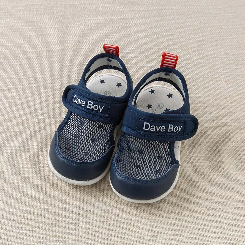DB6758 Dave Bella летние детские сандалии для мальчиков и девочек сетчатые туфли с
