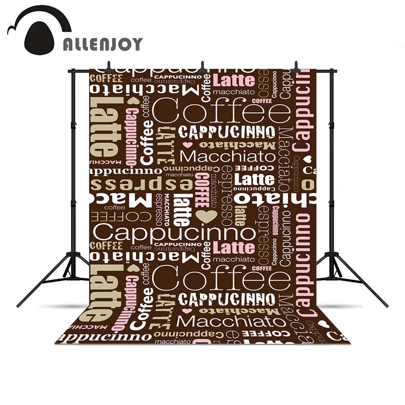 Allenjoy Фото фоны кофе настроить торты привлекательные Сделанные на заказ для