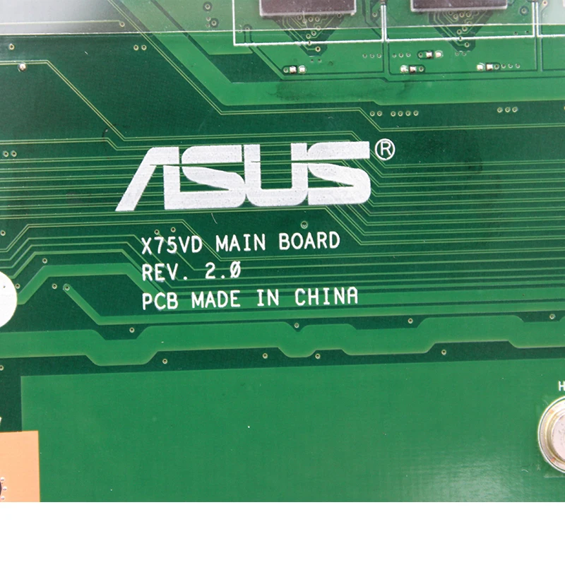 X75VD материнских плат REV: 2,0 GT610M 4 Гб Оперативная память DDR3 HM76 для ASUS X75V X75VC X75VB R704V X75VD Материнская плата ноутбука тестирование в целости