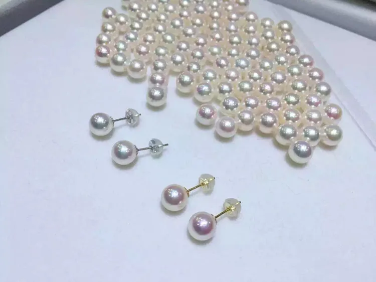 Женские серьги гвоздики из серебра 925 пробы с натуральным жемчугом|pearl stud earrings|stud