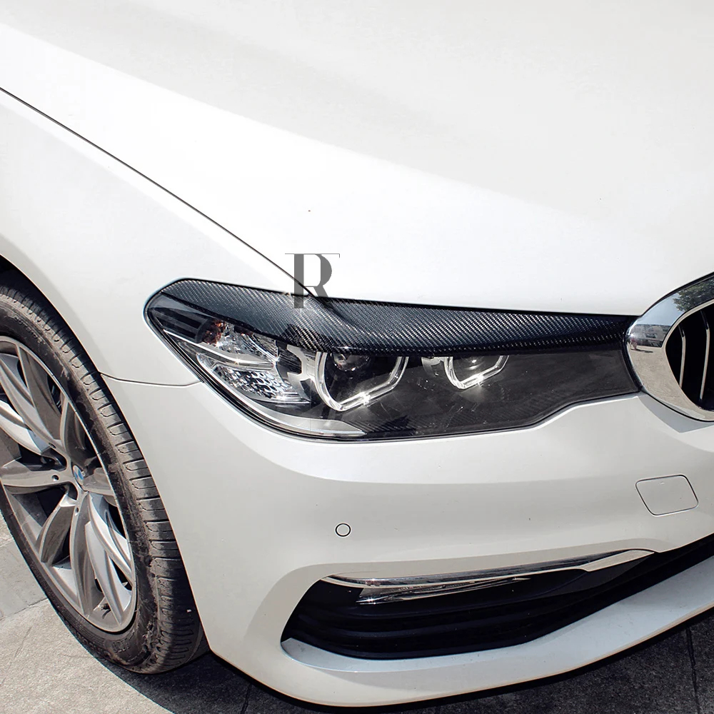 Передняя лампа из углеродного волокна для BMW G30 G31 520 530 540 550 2017 2019 Pre Facelift|bmw eyebrow|cover