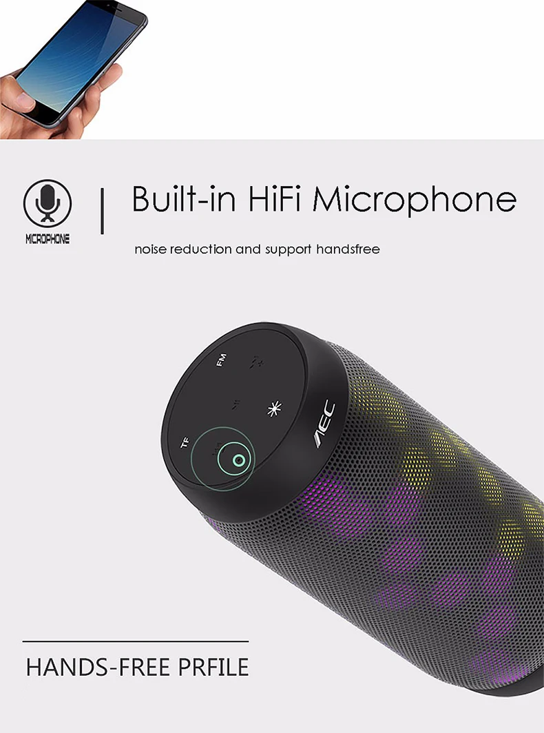 Цветные bluetooth-колонки водонепроницаемый супер бас сабвуфер Открытый Спорт звуковая коробка портативный динамик FM для iPhone Xiaomi huawei