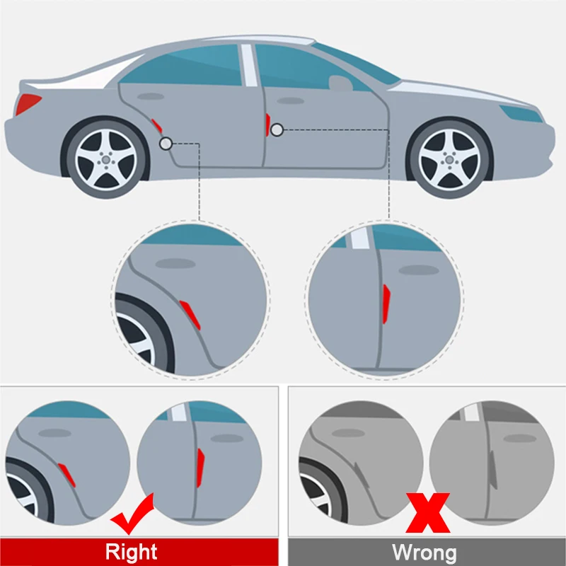 Защитная Наклейка на края боковой двери для seat leon volvo v40 renault clio 4 mercedes w204 alfa romeo 147 w176