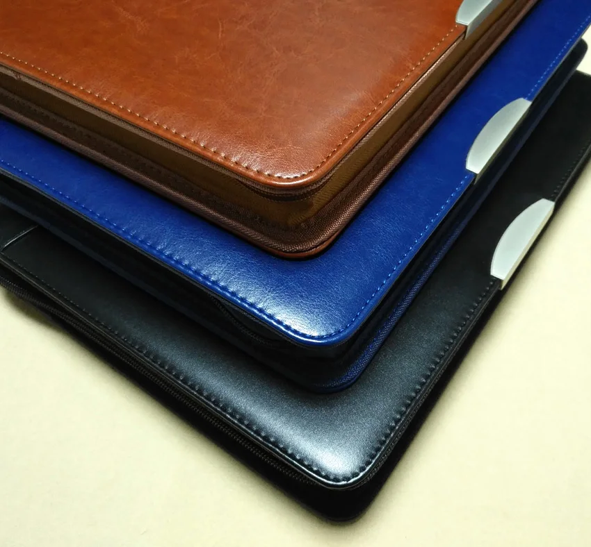 Чехол органайзер для документов на молнии|leather padfolio|padfolio a4a4 padfolio |