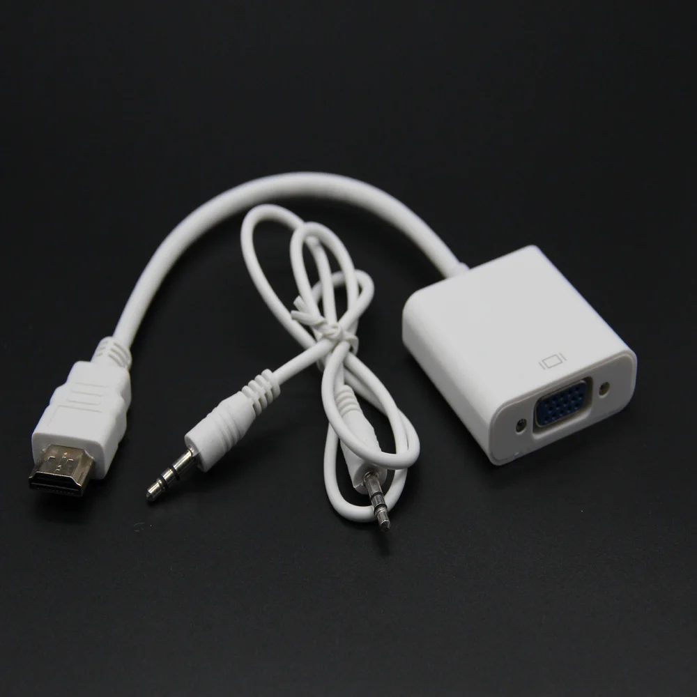 Переходник Папа мама с HDMI совместимым адаптером VGA 1080P цифро аналоговый видео