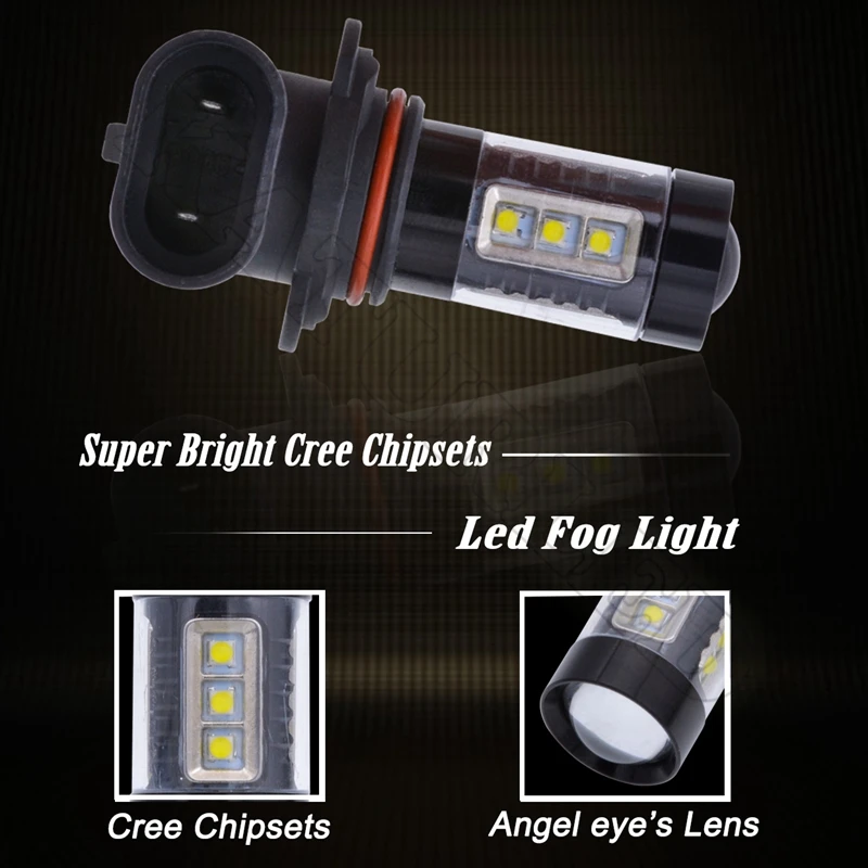 HB4 9006 светодиодный противотуманный светильник Combo 6000K 80W 1800LM белый Cree сменный DRL