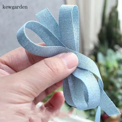 Kewgarden " 3/8" Золотая проволока матовая текстура атласные ленты вручную изготовленная лента DIY бант лента упаковка Riband 5 метров