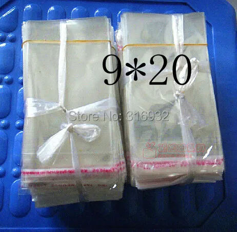 Прозрачный из целлофана с застежкой/БОПП/Поли ПВХ пакеты 9*20 см прозрачные Opp