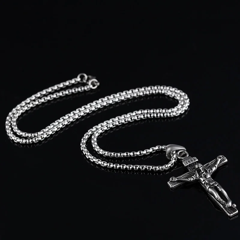 Ожерелье из титановой нержавеющей стали в стиле панк для мужчин и