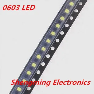 100 шт. 0603 синий светодиодный светильник супер яркий SMD LED|smd led|bright smd ledsuper bright led |