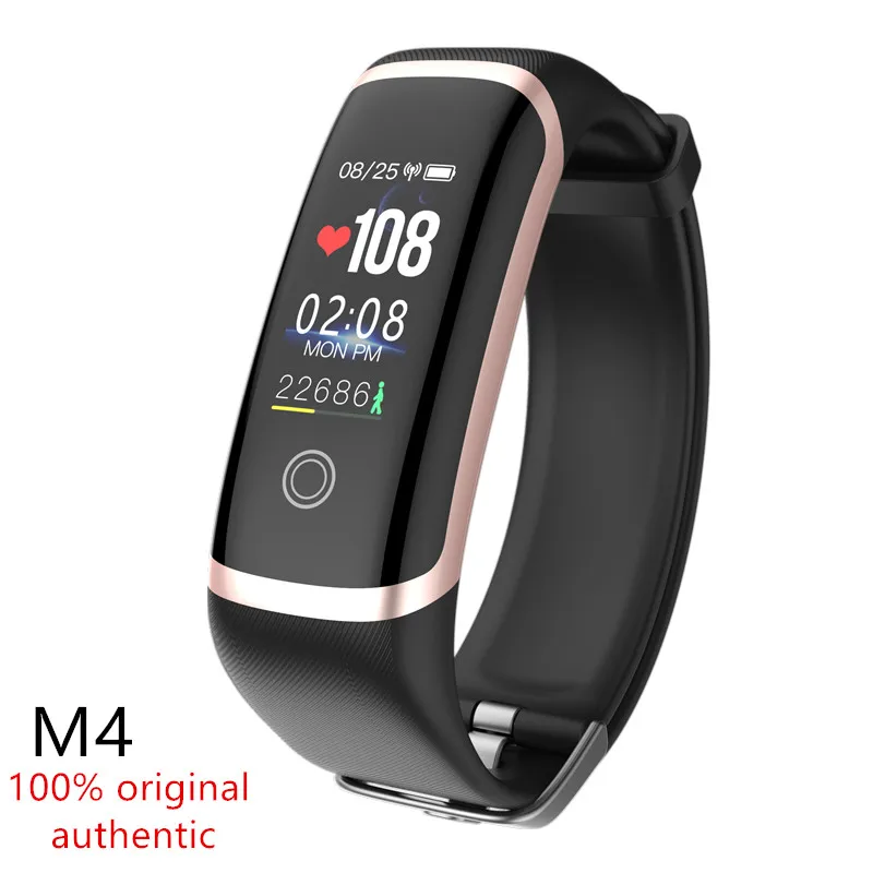 M4 смарт-браслет 2019 фитнес-трекер мониторинг сердечного ритма калорий