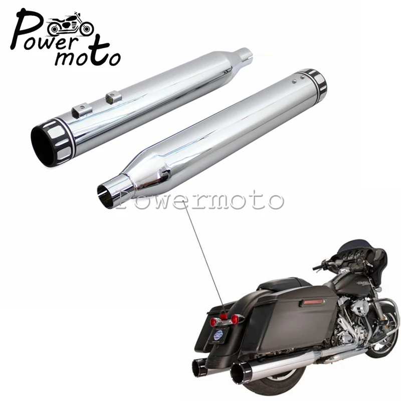 Мотоцикл Ревущие серии Chrome глушитель Escape Moto Глушитель Трубы для Harley Touring Road King Street Glide 1995