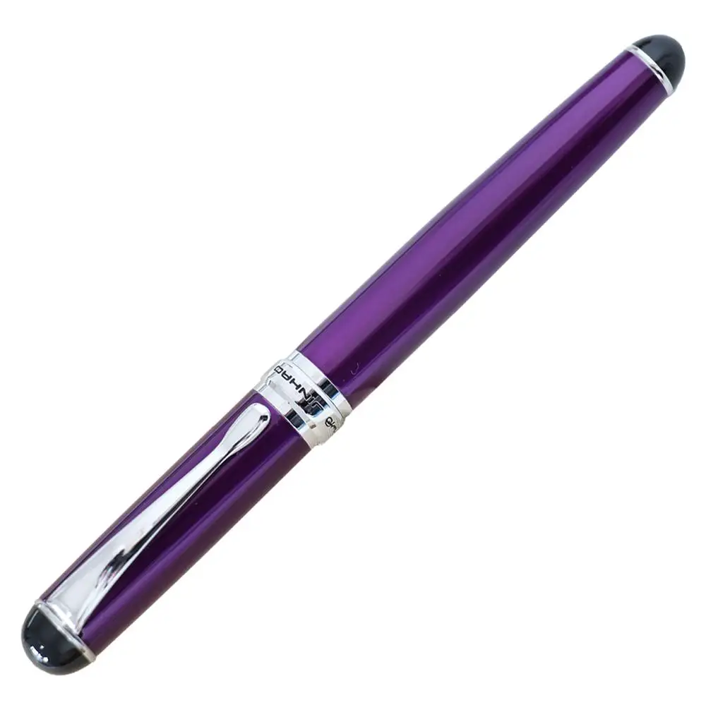 Ручки перьевые jinhao X750 два СИБ 0.5 мм 1.0 мм изгиб перо каллиграфии пера высокое качество канцелярия чернила ручки для записи - Цвет: Purple