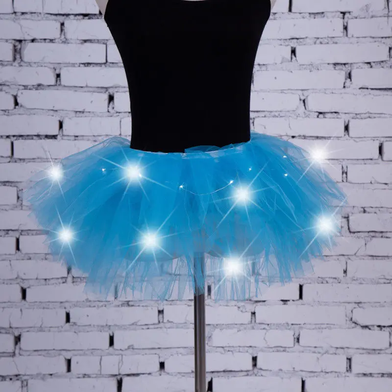 HIRIGIN Newest LED Light Up Tulle Tutu Skirts Fancy Hen Party Halloween Costume Players | Женская одежда