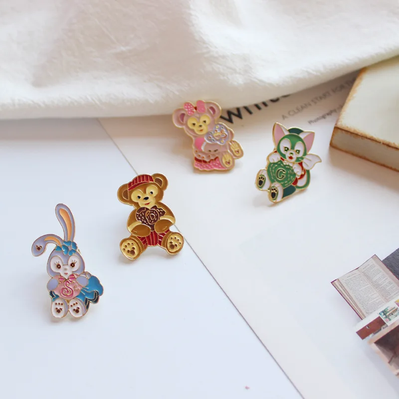 Lovely Cartoon Rabbit Bear Cat Brooch Fashion Collar Pin Alloy Brooches | Украшения и аксессуары