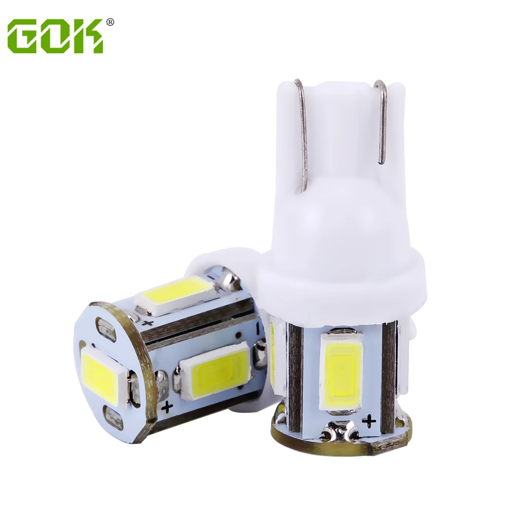 Автомобильная светодиодная лампа T10 5SMD 500 шт. автомобильная W5W t10 5led 192 168 194 5730 5630 SMD