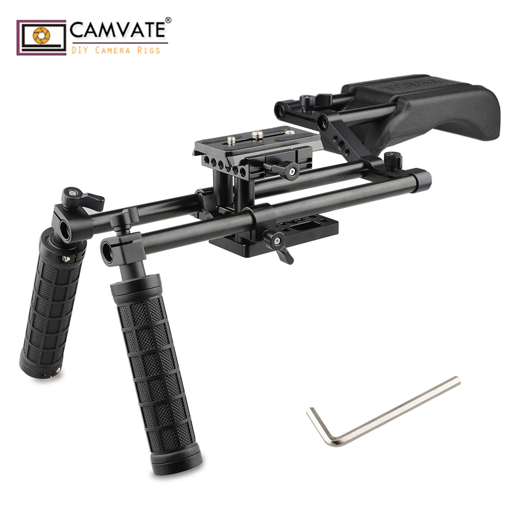Камера CAMVATE плечевая установка с быстроразъемной базовой пластиной Manfrotto и