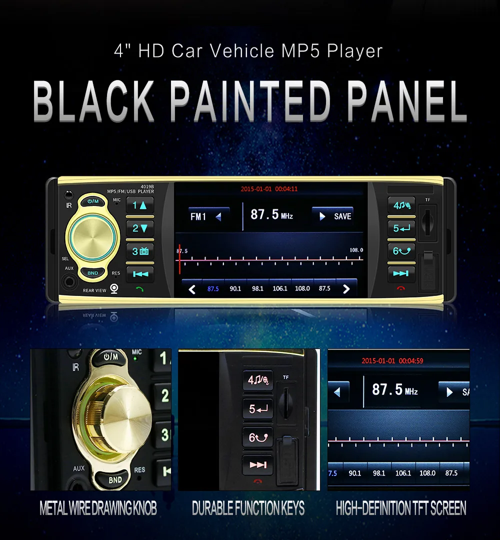 SWM 4," Автомобильная Радио обратная камера Bluetooth лента Авторадио машина радио Coche 1080P HD MP5 плеер радио Para авто стерео