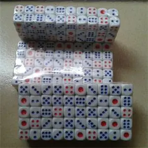 

100 Pcs Standard Plastic 10mm Game White Decider Dice Die RPG Toy Bauble