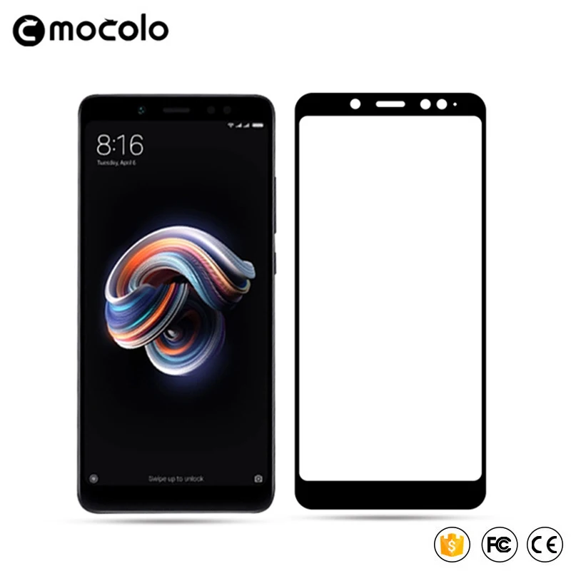 Mocolo 2.5D 9 H полное покрытие закаленное Стекло пленку защитное стекло на для ксиоми редми нот 5 про pro Xiaomi Redmi Note 5 Pro Note5 5Pro 3/4/6 32/64 GB защитный телефон Экран - Цвет: Black