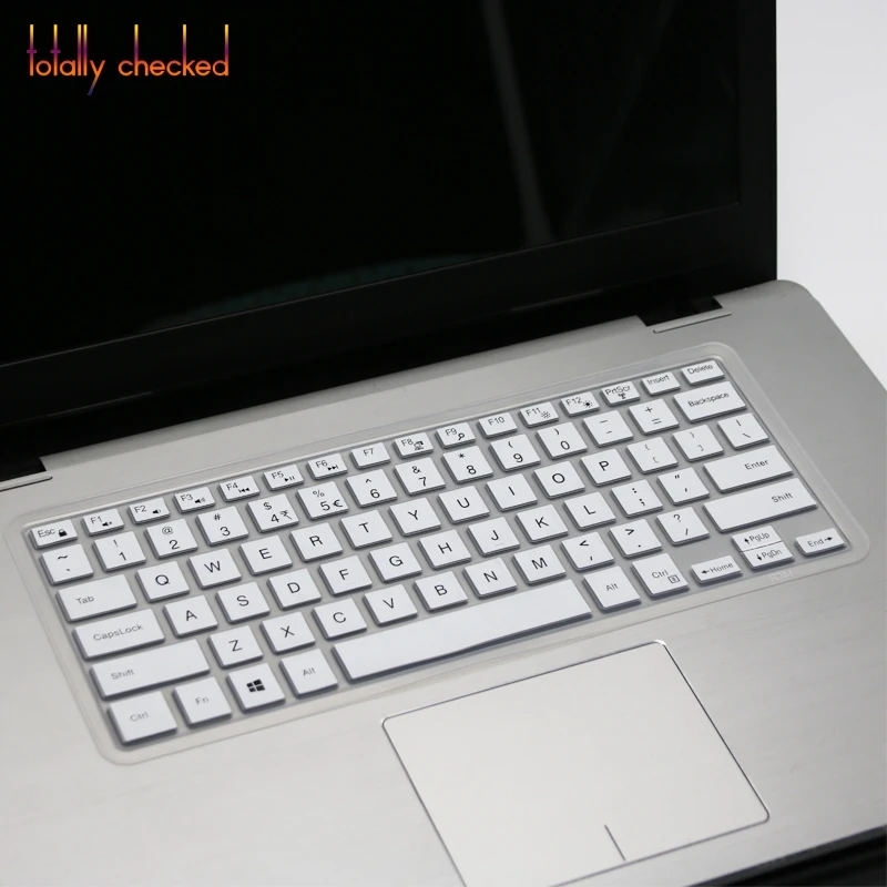 white Силиконовый чехол для клавиатуры для ноутбука Dell Inspiron 15 15," Dell Inspiron 15 7000 5578 5579 7560 7569 7570 7572 7573 7579 - Цвет: white